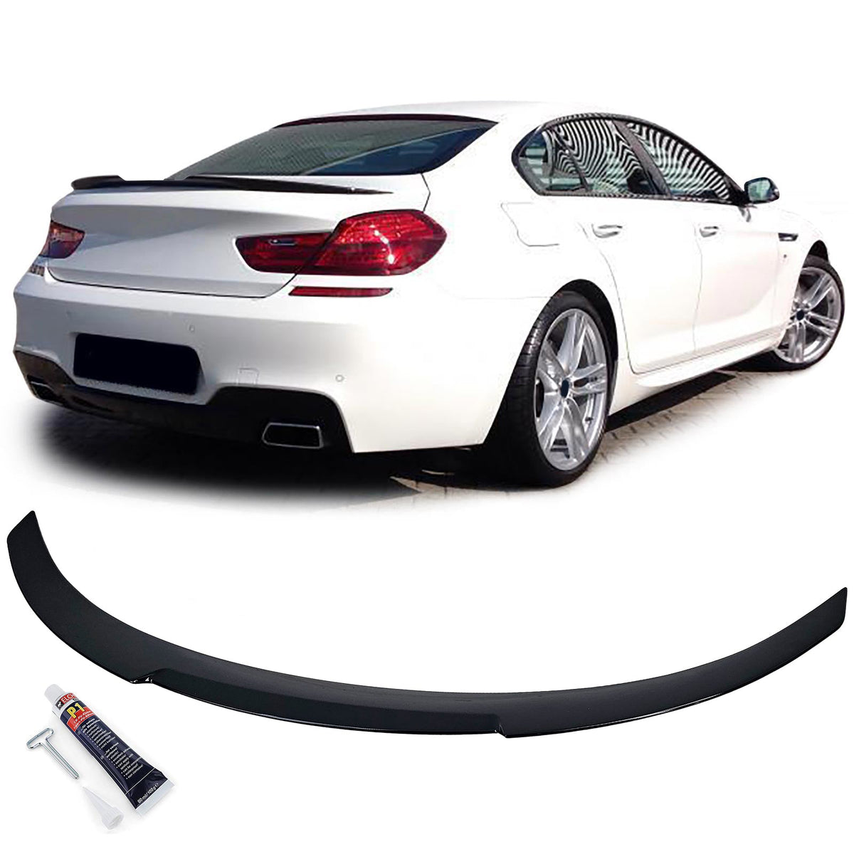 Aileron becquet de coffre look M Performance pour BMW Série 6 et M6 F06 (2012 à 2018), vue 2