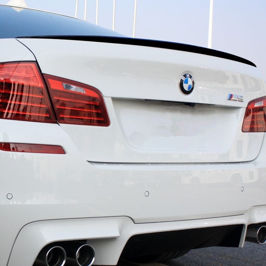 Aileron Spoiler de coffre type M Performance noir brillant pour BMW Série 5 F10 (2010 à 2018), vue 2