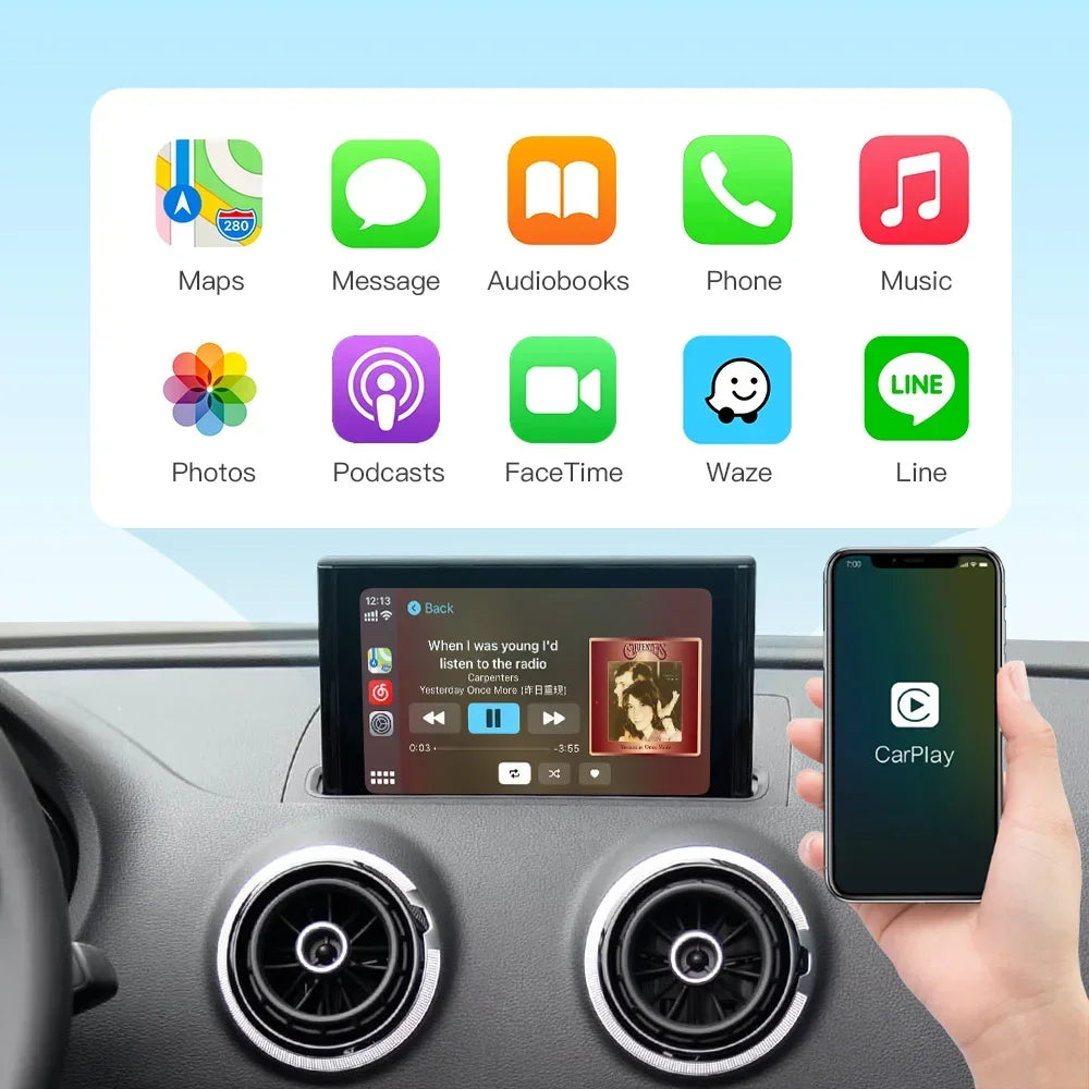 Apple CarPlay & Android Auto pour Audi Q3 (2010 à 2018)