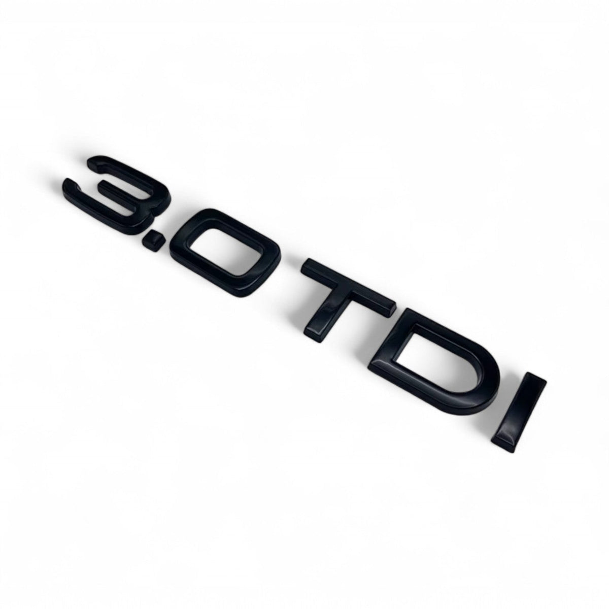 Badge de coffre 3.0 TDI noir pour Audi