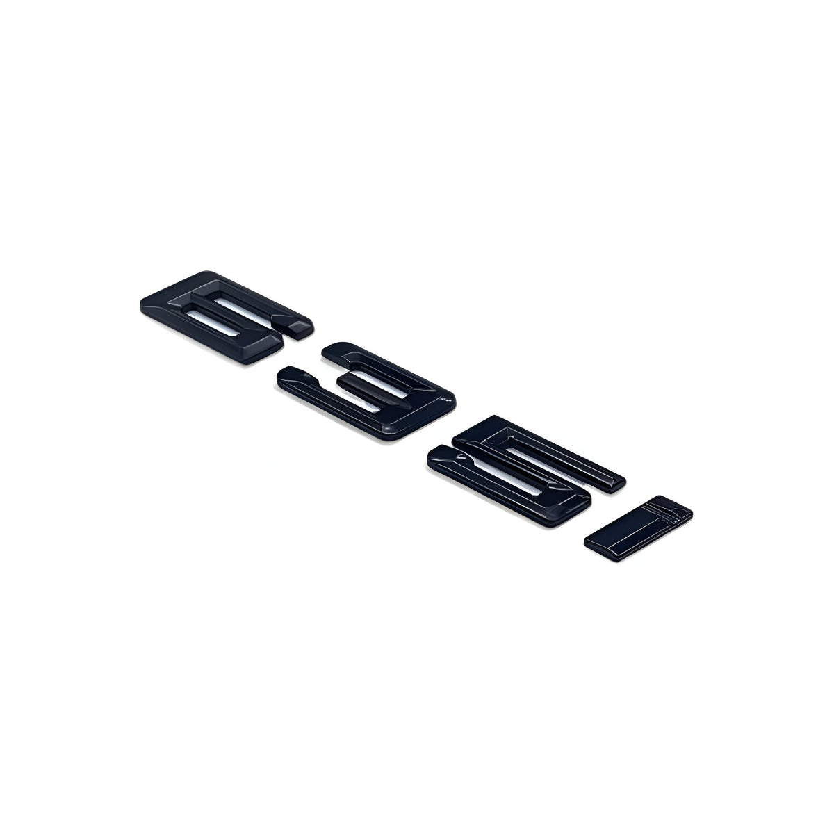 Badges logos de coffre lettrage noir pour BMW Série 6 (E63, E64, F06, F12, F13, G32), 635i