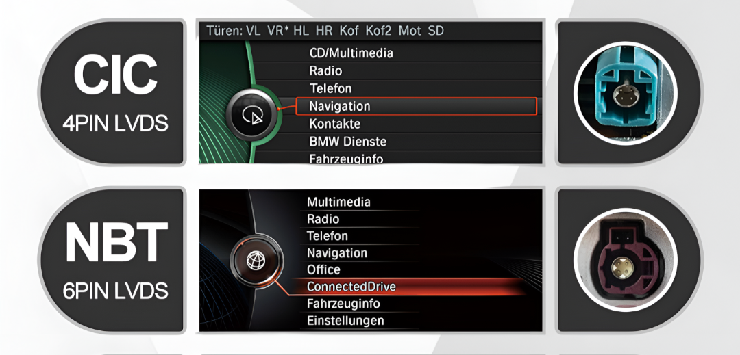 Boîtier autoradio Android Auto et Apple CarPlay pour BMW Série 6 F12 CIC NBT (2010 à 2018), vue 8