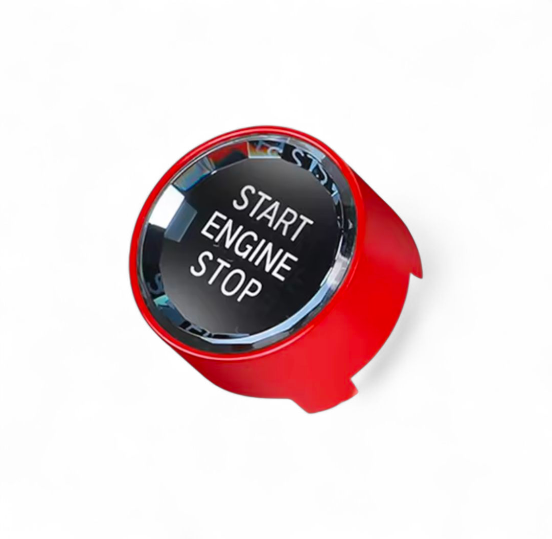 Bouton de démarrage Start/Stop Cristal pour BMW Série 4 F32 (2013 à 2017), coloris rouge