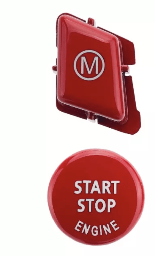 Bouton de Démarrage Start & Stop Performance Rouge pour BMW Série 3 E92 E93 (2007 à 2013), bouton Start & Stop et bouton m