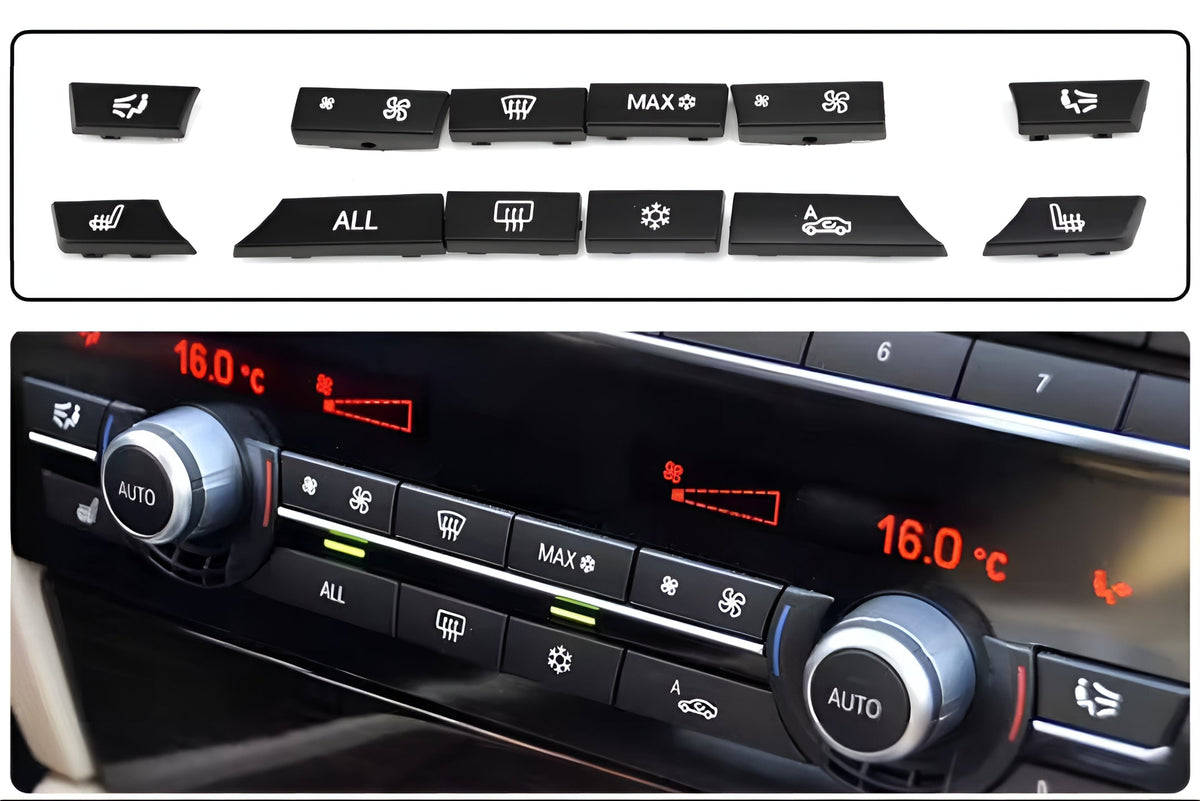 Boutons de chauffage et climatisation pour BMW Série 5 F10 (2010 à 2017), vue 3
