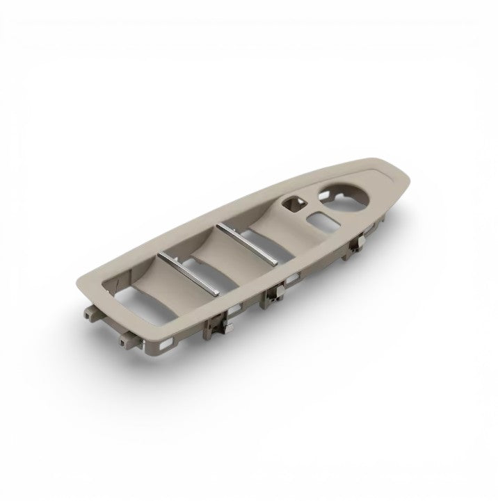 Cache Commutateur de Lève-Vitres pour BMW Série 1 F20 (2012 à 2019), coloris chrome, conducteur (4 vitres électriques)