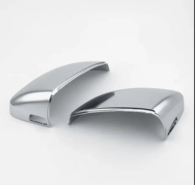 Coques de rétroviseurs argent mat chromé pour Audi A3 8V (2012 à 2020), avec side assist