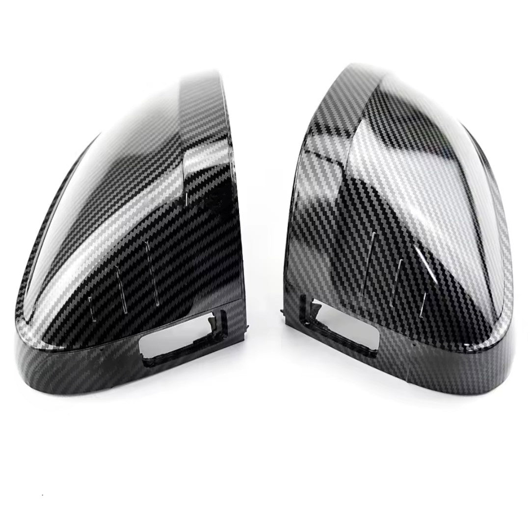 Coques de rétroviseurs fibre de carbone pour Audi A5, S5, RS5 B9 (2017 à 2022), avec détecteur d'angle mort, réplique carbone