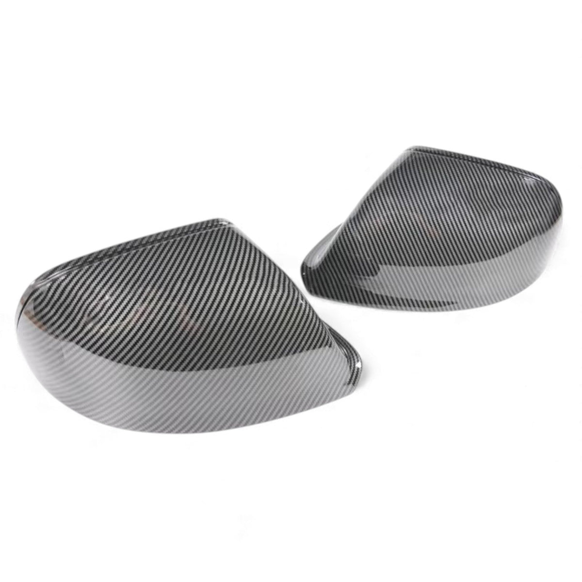 Coques de rétroviseurs fibre de carbone pour Audi Q5, SQ5 I (2009 à 2015), sans assistant angle mort, réplique carbone