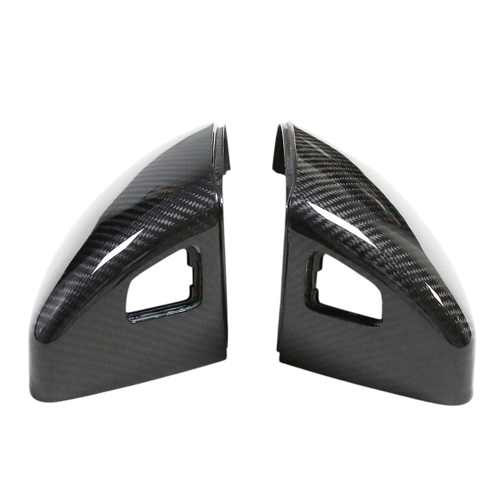 Coques de rétroviseurs fibre de carbone pour Audi TT, TTS, TTRS III (2014 à 2023), avec assistant angle mort
