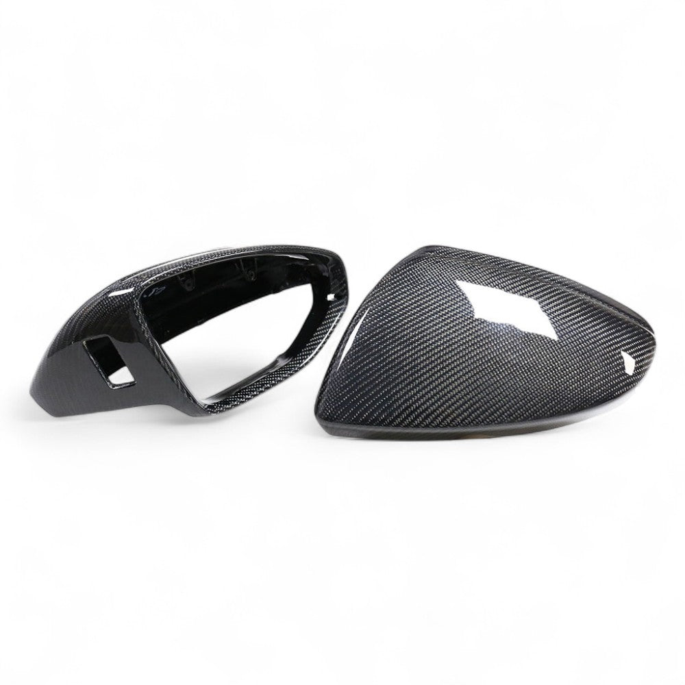 Coques de rétroviseurs fibre de carbone Performance pour Audi A6, S6, RS6 C8 (2018 à 2025), vue 8