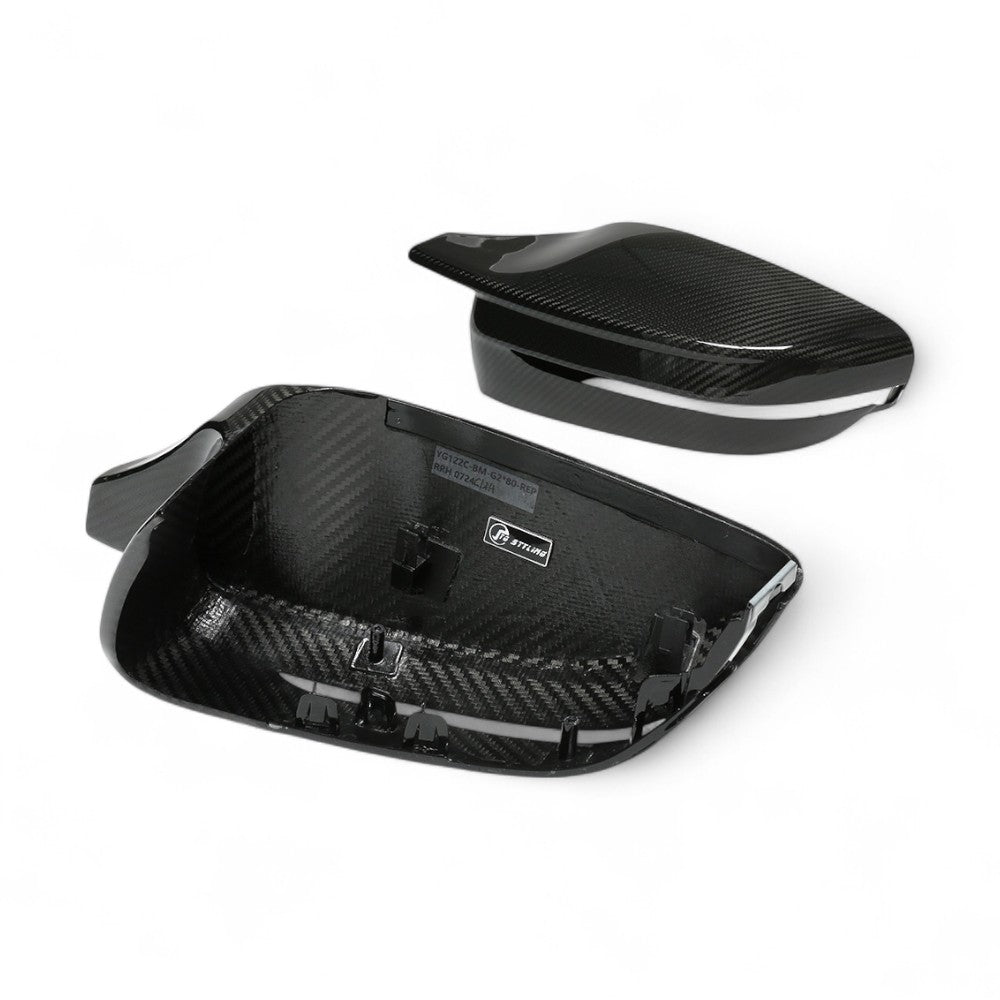 Coques de rétroviseurs look M5 Competition en fibre de carbone pour BMW Série 5 G30 (2018 à 2025), vue 10