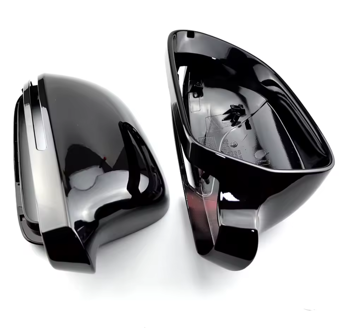 Coques de rétroviseurs noir brillant pour Audi A4, S4, RS4 B8 (2007 à 2015), vue 7