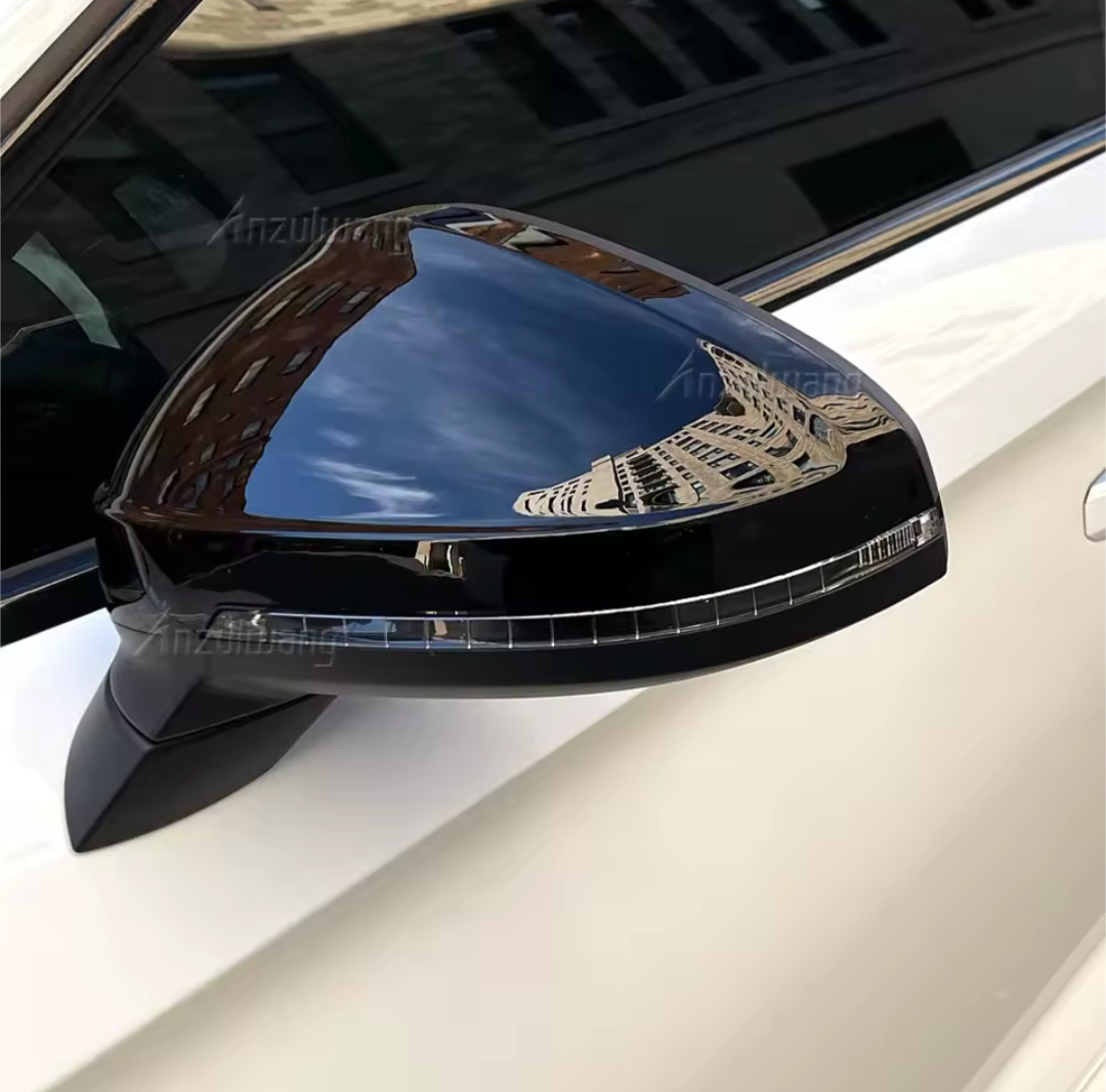 Coques de rétroviseurs noir brillant pour Audi A5 B9 (2017 à 2024), vue 2