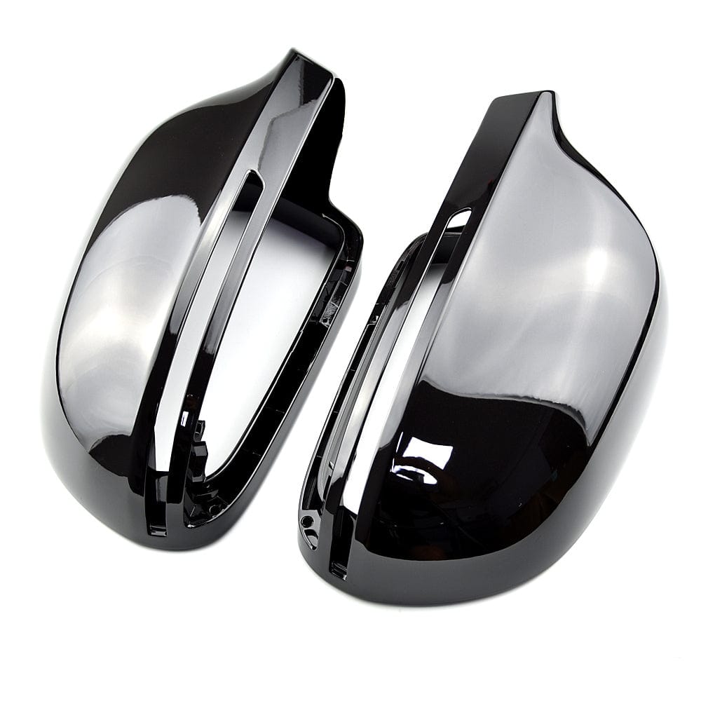 Coques de rétroviseurs noir brillant pour Audi A6 C6 (2008 à 2011), vue 2