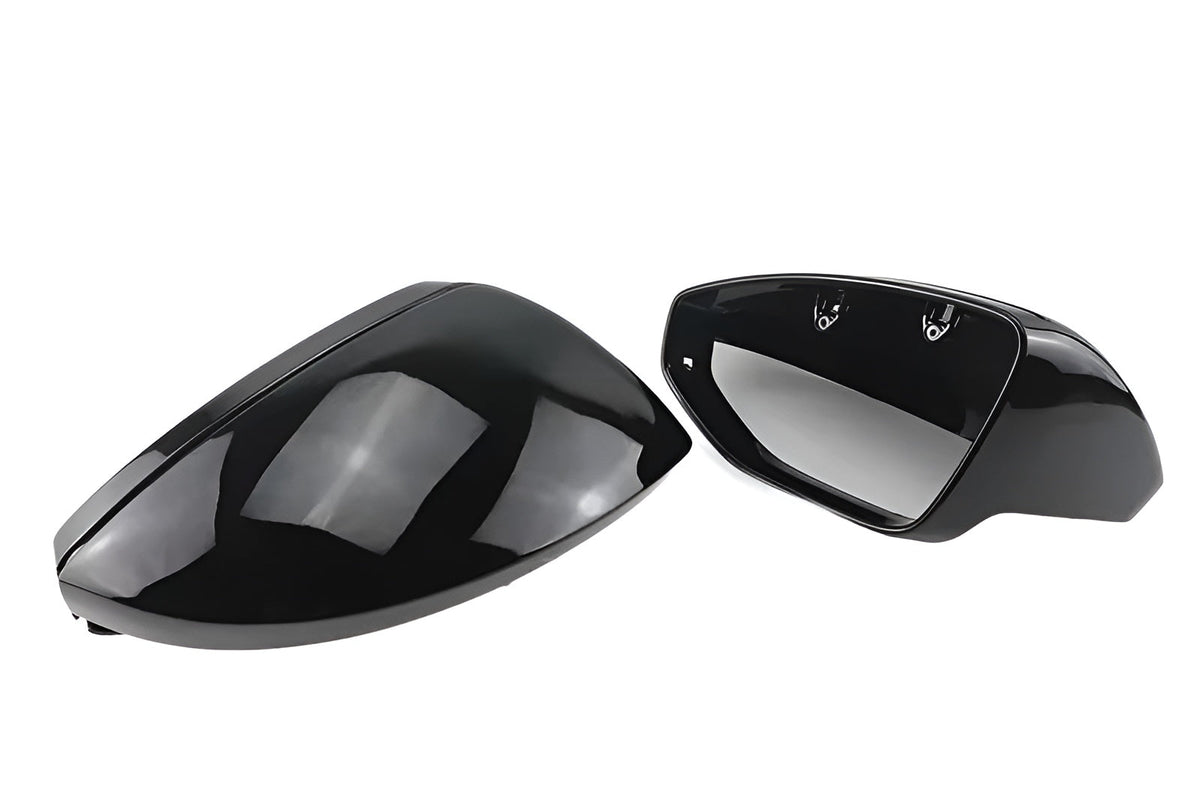 Coques de rétroviseurs noir brillant pour Audi A8, S8 D5 (2018 à 2025), vue 4