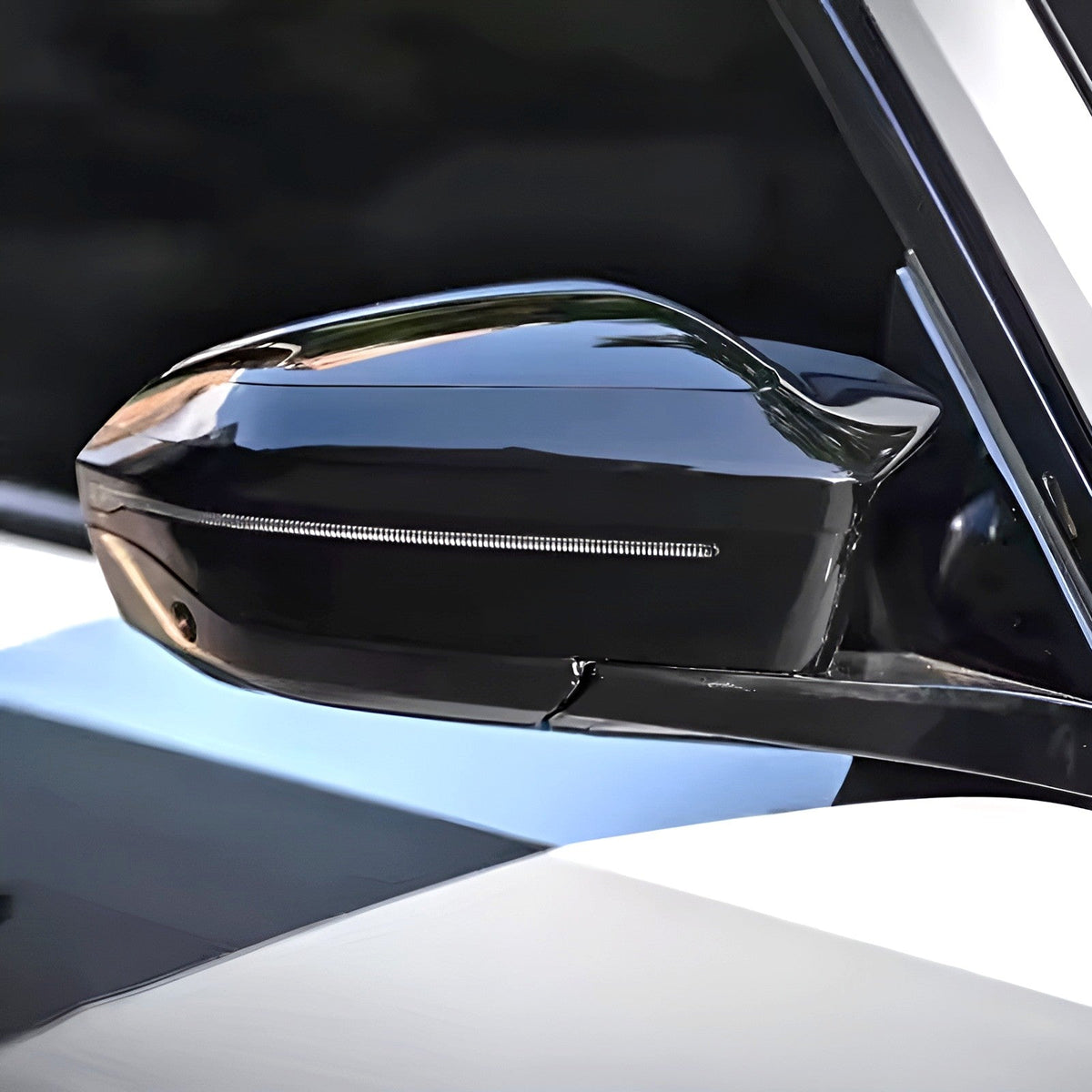 Coques de rétroviseurs type M Performance noires brillantes pour BMW Série 7 G70 (2023 à 2026)