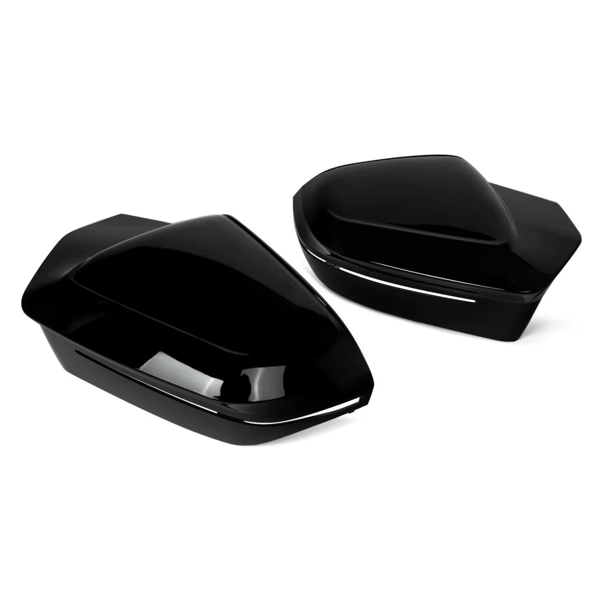 Coques de rétroviseurs type M Performance noires brillantes pour BMW Série 7 G70 (2023 à 2026), vue 6