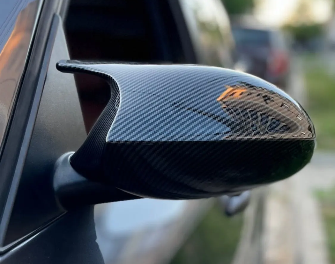 Coques de rétroviseurs type M3 fibre de carbone pour BMW Série 3 E90 et E92 (2006 à 2012), après restylage LCI (2009 à 2012), vue 9
