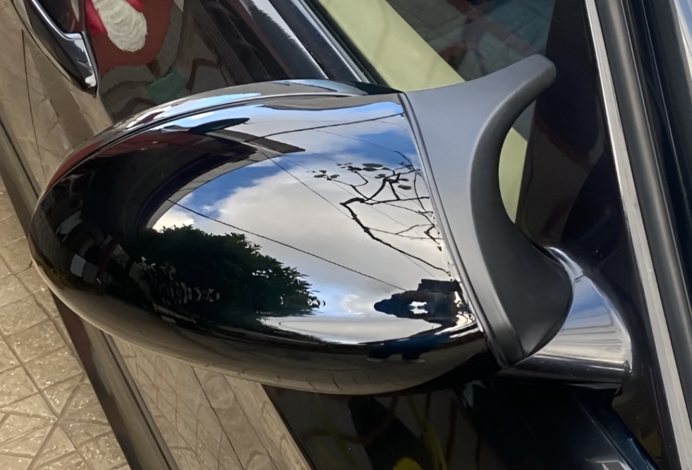 Coques de rétroviseurs type M3 noires brillantes pour BMW Série 3 E90 et E92 (2006 à 2012), vue 2