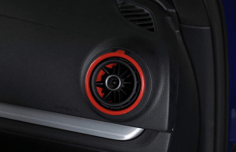 Entourages de grilles de ventilation colorés pour Audi A3, S3 8V (2013 à 2020), vue 2