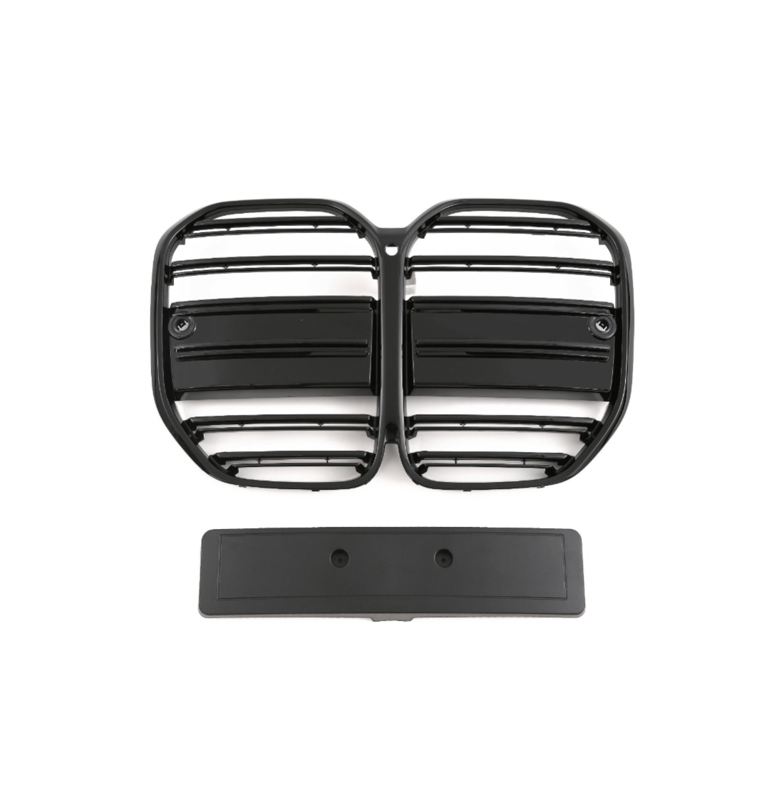 Grille de calandre look M4 CS noir brillant pour BMW Série 4 G22 G23 type M Performance (2020 à 2026), vue 4