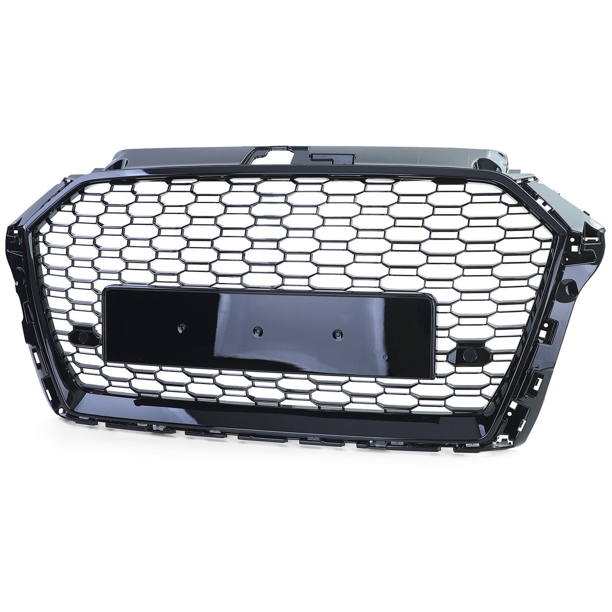 Grille de calandre nid d'abeille look RS3 pour Audi A3 8V (2012 à 2020), phase 2 (août 2016 à 2020), vue 7