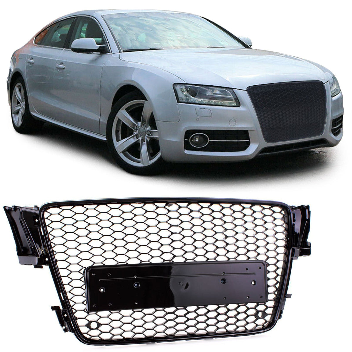 Grille de calandre nid d'abeille look RS5 pour Audi A5 B8 (2007 à 2017)