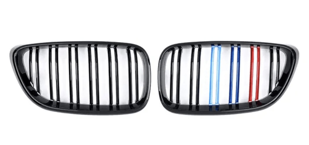 Grilles de calandre Couleurs M Motorsport noires pour BMW Série 2 F22 (2012 à 2021)