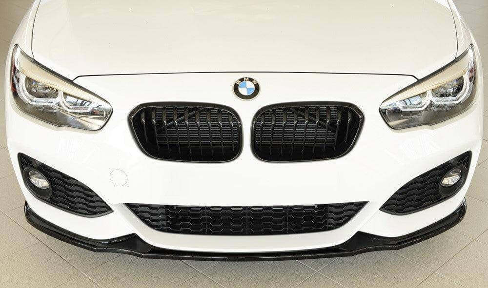 Grilles de calandre noir brillant pour BMW Série 1 F20 F21 look M Performance (2011 à 2019), vue 2