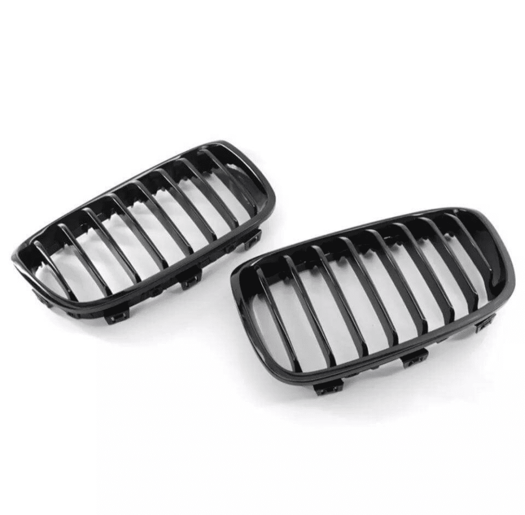 Grilles de calandre noir brillant pour BMW Série 1 F20 F21 look M Performance (2011 à 2019), vue 13
