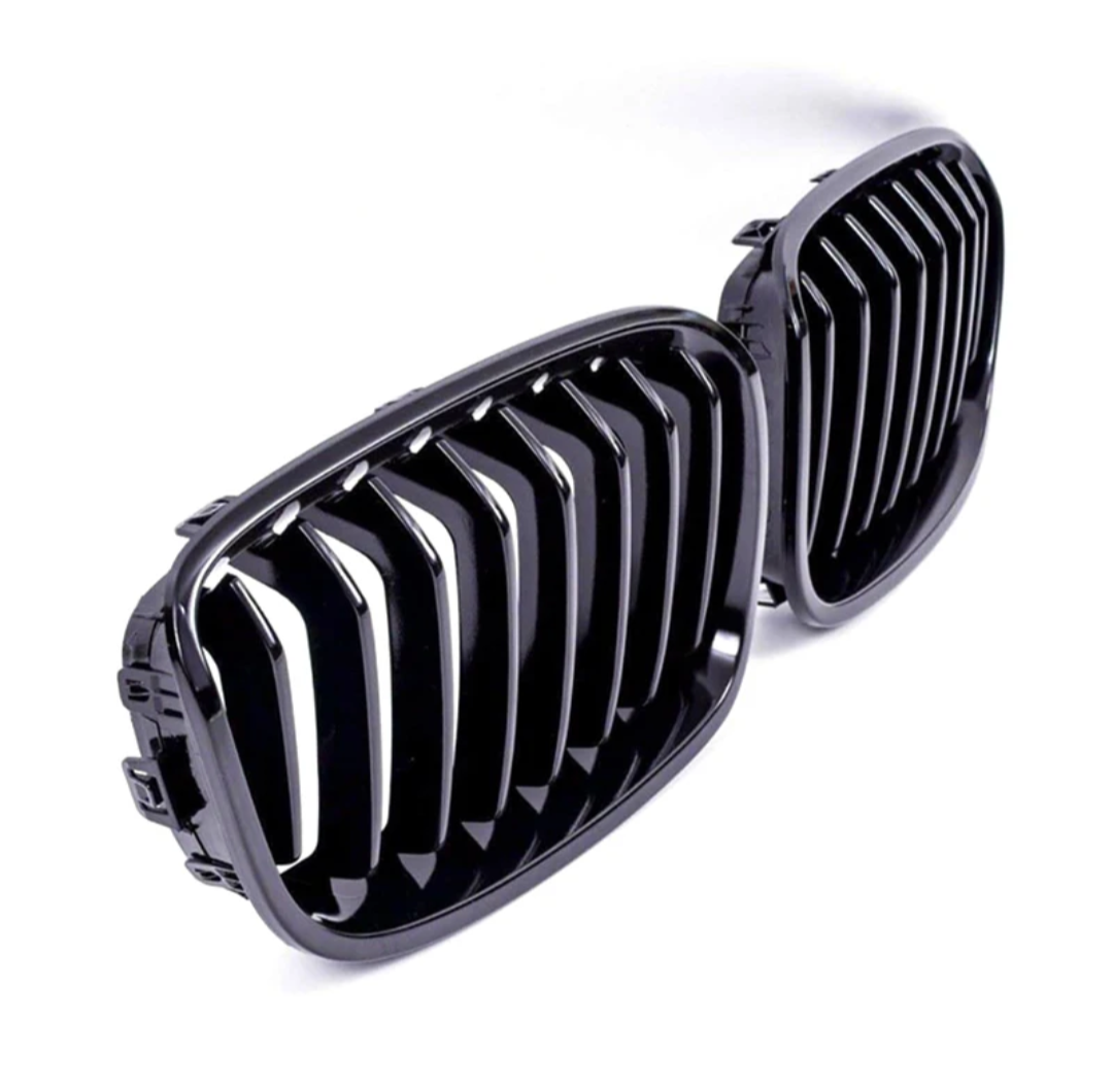 Grilles de calandre noir brillant pour BMW Série 1 F20 F21 look M Performance (2011 à 2019), vue 15