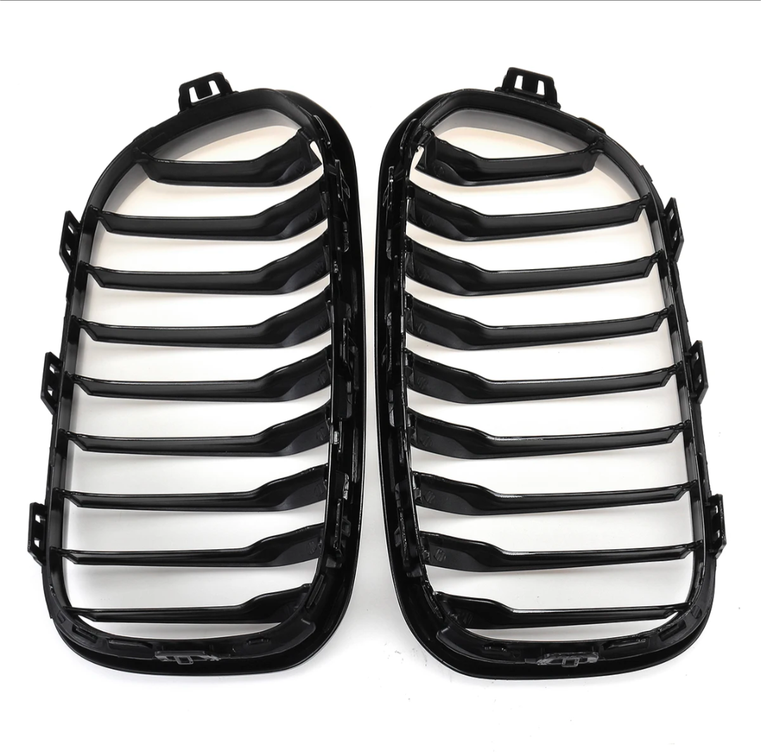 Grilles de calandre noir brillant pour BMW Série 1 F20 F21 look M Performance (2011 à 2019), vue 17