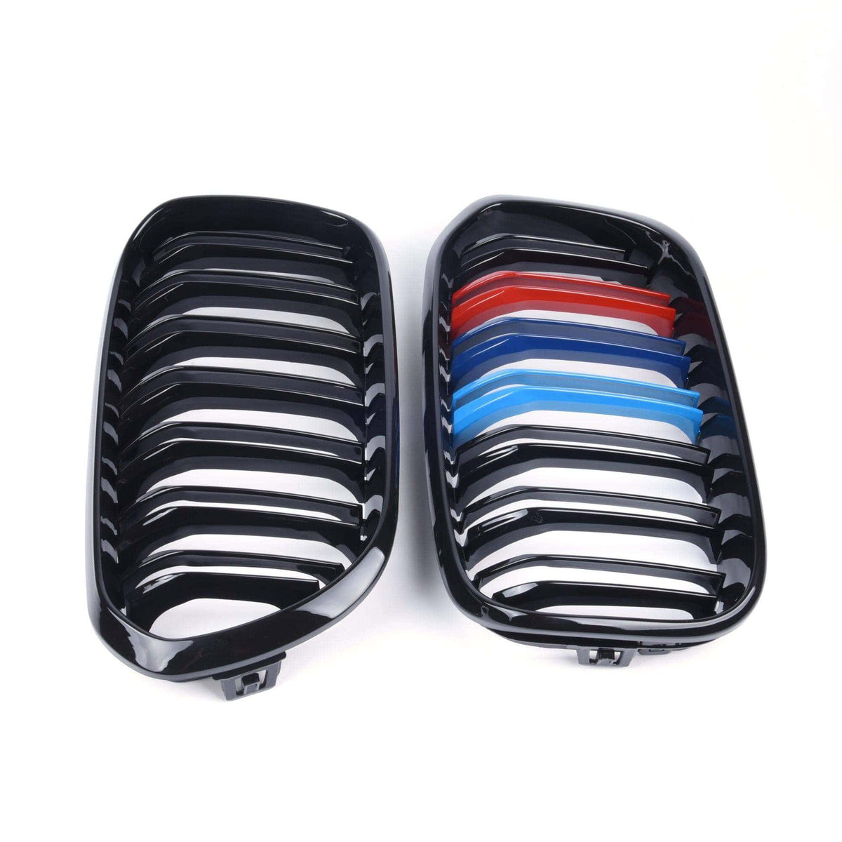 Grilles de calandre noir brillant pour BMW Série 1 F20 F21 look M Performance (2011 à 2019), vue 22