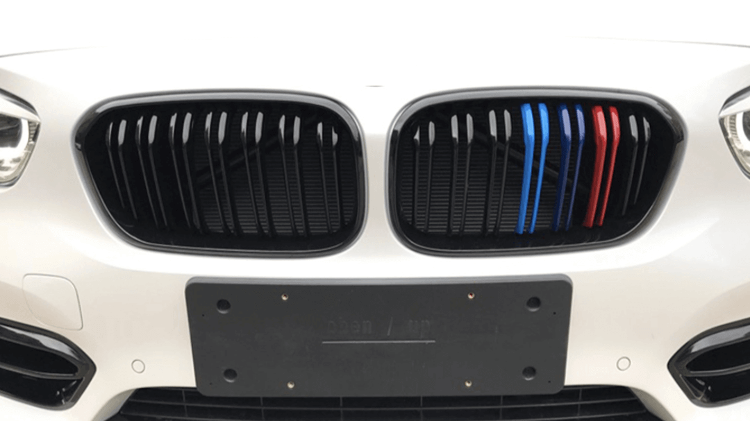 Grilles de calandre noir brillant pour BMW Série 1 F20 F21 look M Performance (2011 à 2019), vue 23