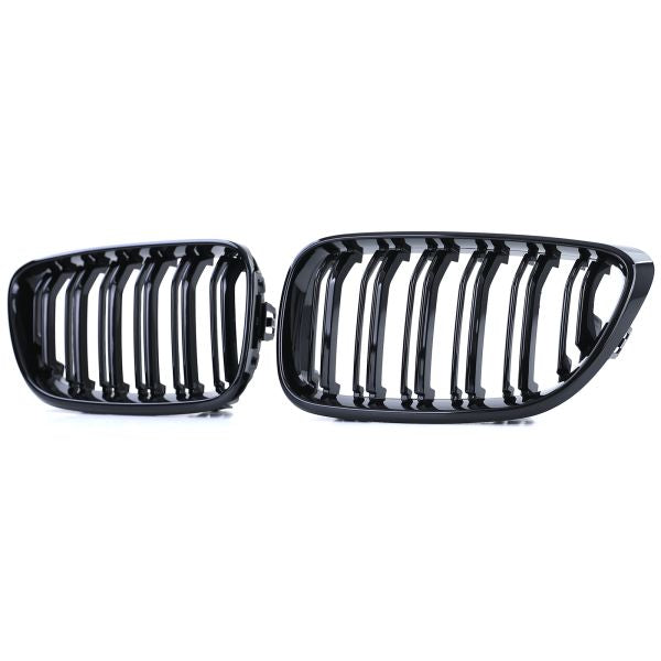 Grilles de calandre noir brillant pour BMW Série 2 F22 et M2 F87 type M Performance (2012 à 2021), vue 7