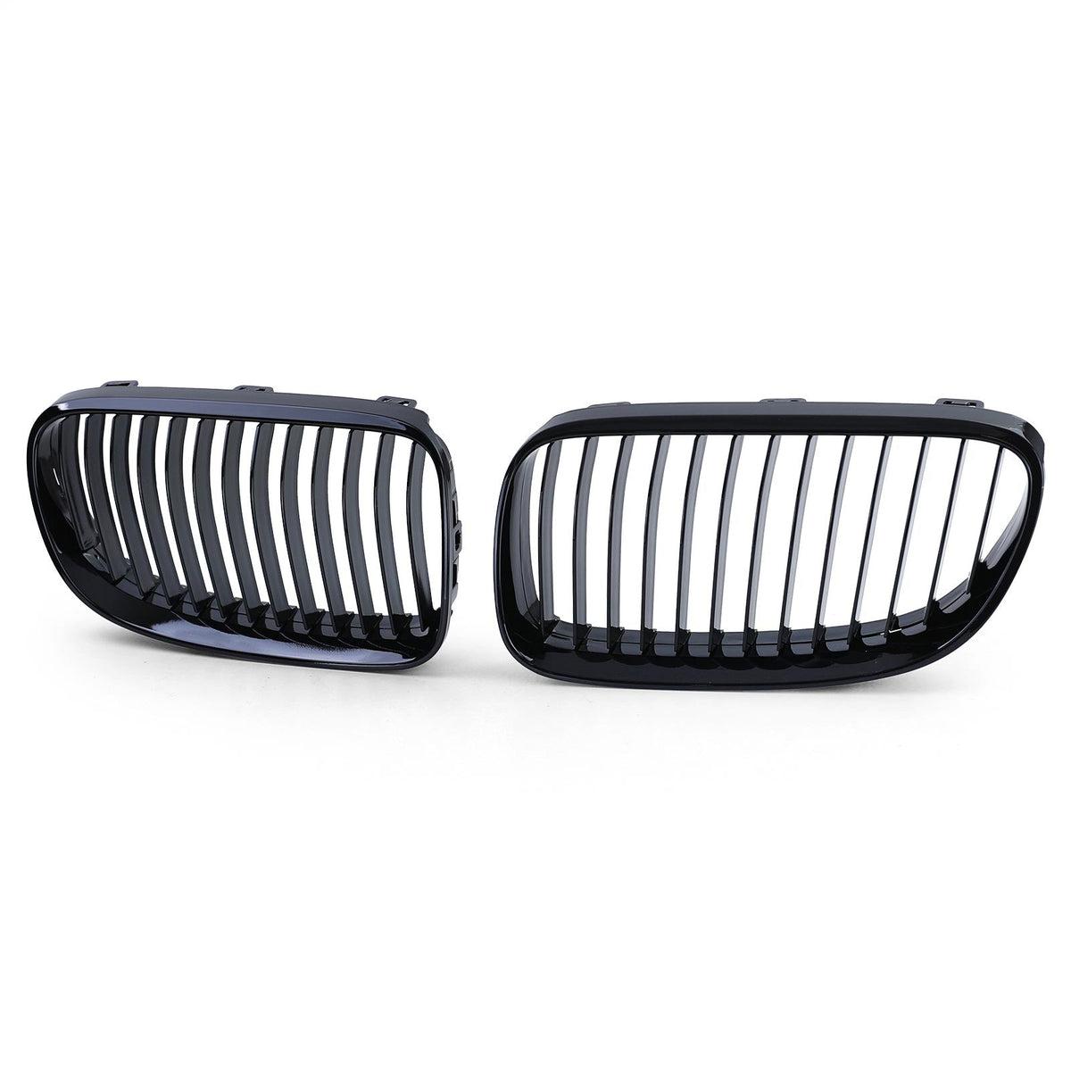 Grilles de calandre noir brillant pour BMW Série 3 E92 E93 look M Performance (2006 à 2014), vue 5