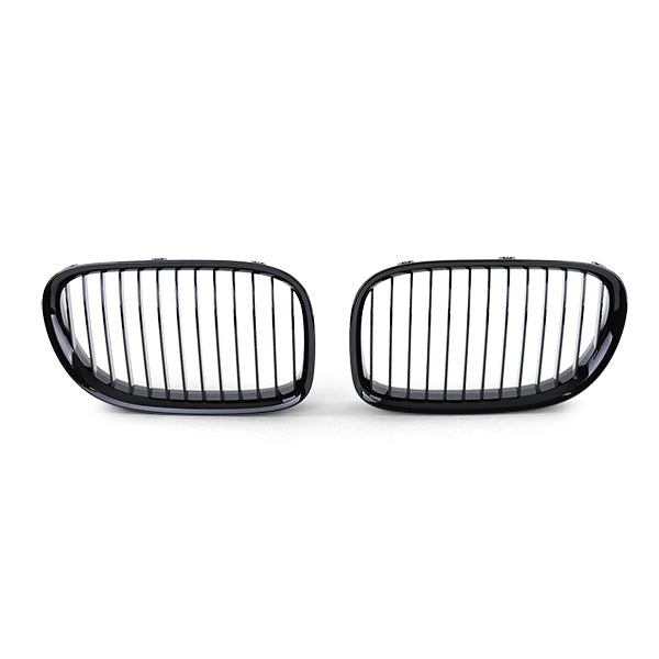 Grilles de calandre noir brillant pour BMW Série 7 F01 F02 F03 F04 (2009 à 2015), simple lame