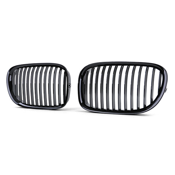 Grilles de calandre noir brillant pour BMW Série 7 F01 F02 F03 F04 (2009 à 2015), vue 9