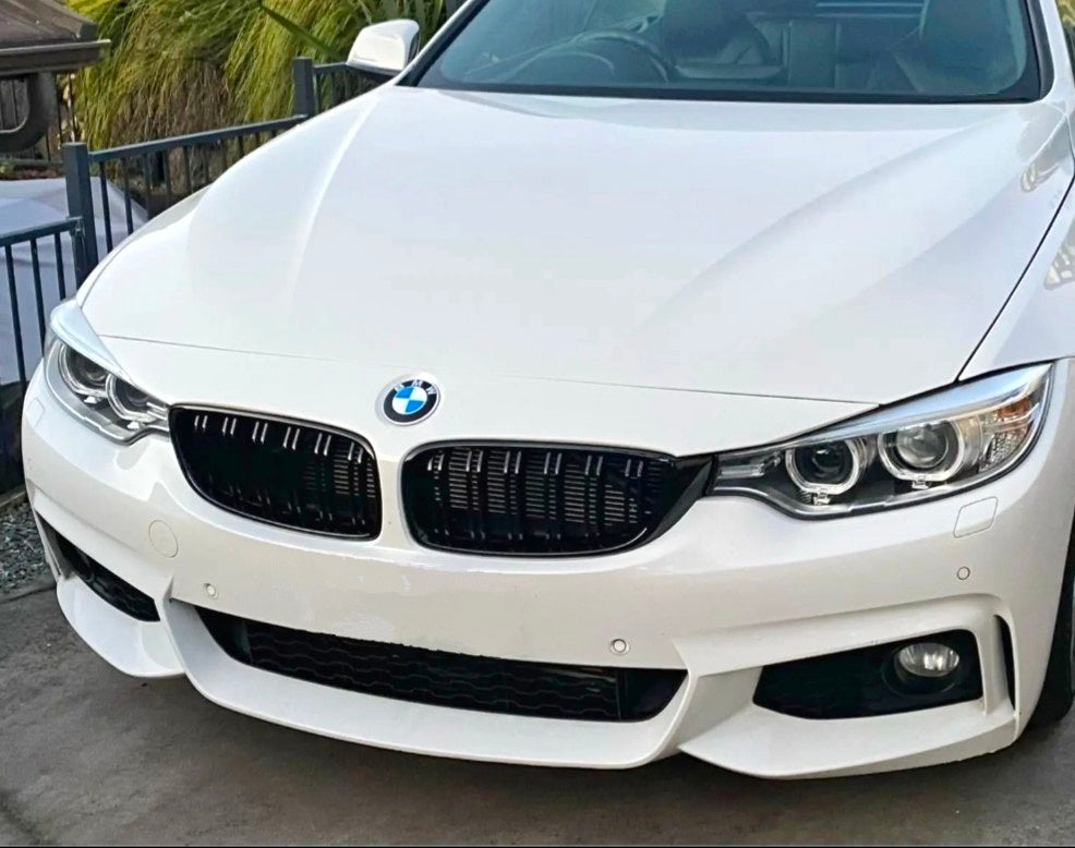 Grilles de calandre noir brillant type M4 pour BMW Série 4 F32 (2013 à 2020), vue 2
