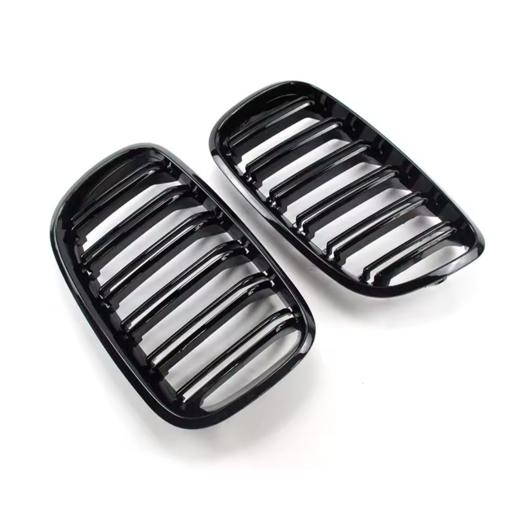 Grilles de calandre noir brillant type X5M pour BMW X5 E70 (2007 à 2013), vue 5