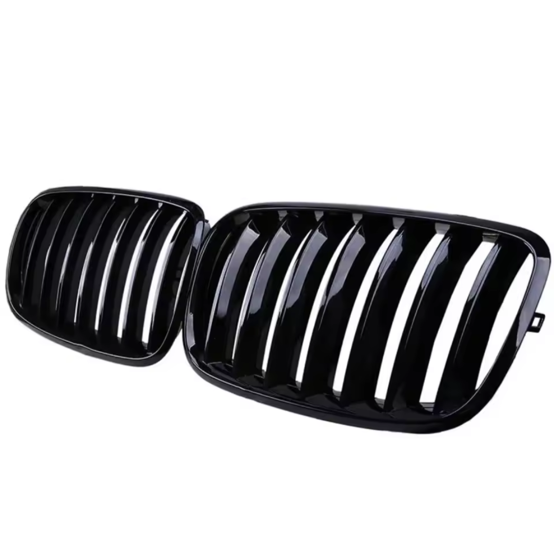 Grilles de calandre noir brillant type X6M pour BMW X6 E71 (2007 à 2013), vue 8