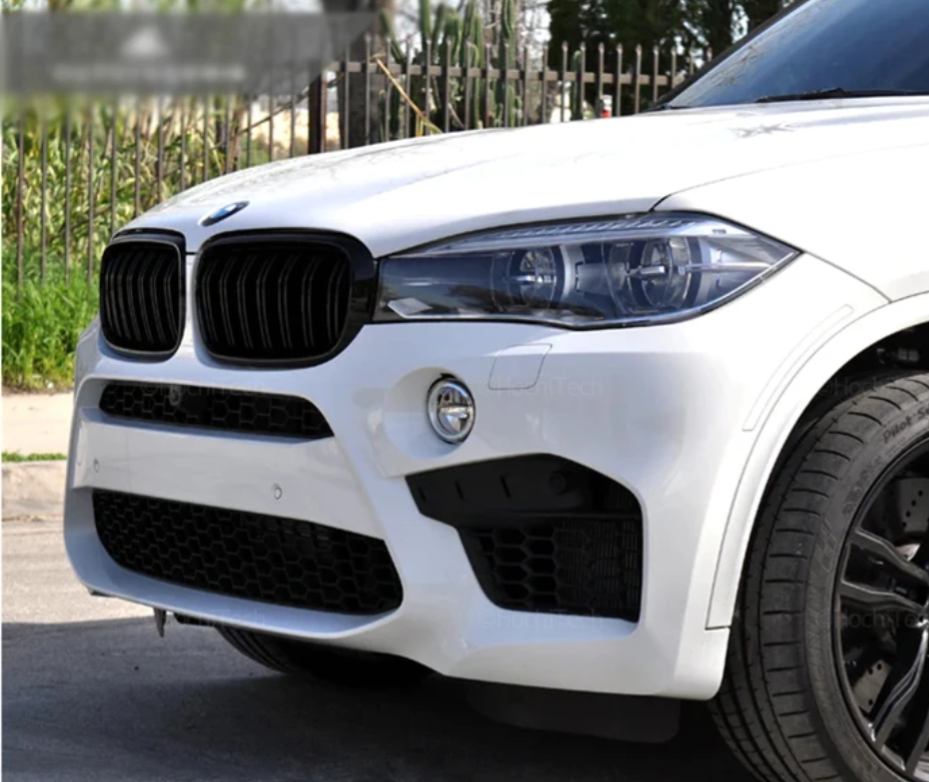 Grilles de calandre noir brillant type X6M pour BMW X6 F16 (2014 à 2019), vue 2