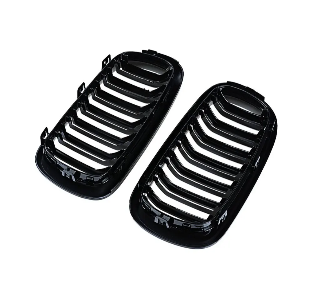 Grilles de calandre noir brillant type X6M pour BMW X6 F16 (2014 à 2019), vue 7
