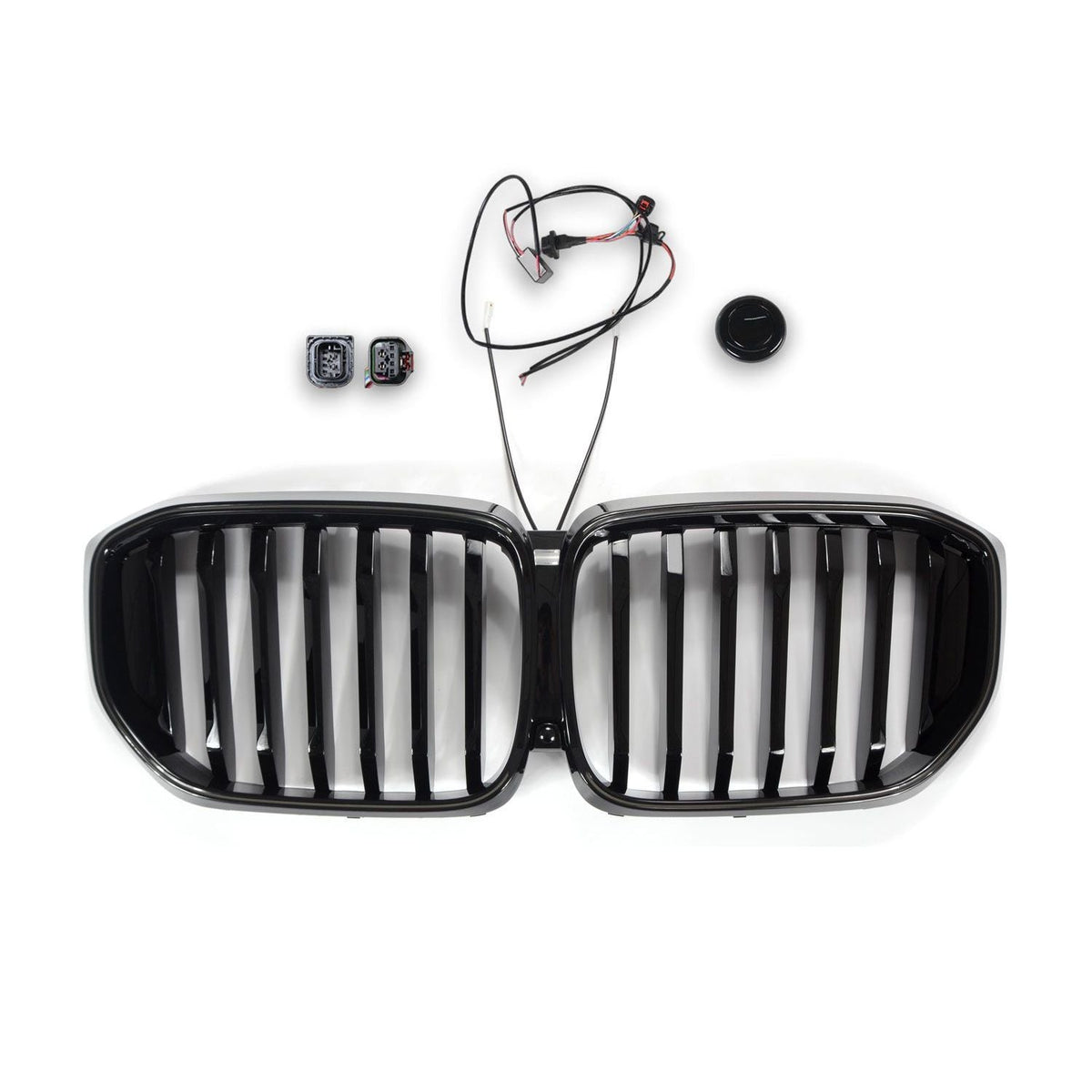 Grilles de calandre noir LED pour BMW X5 G05 (2018 à 2025), simple lame, après restylage (2023 à 2026)