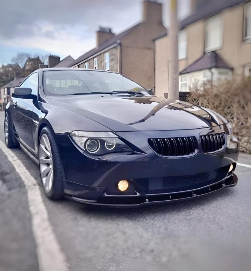 Grilles de calandre noires brillantes pour BMW Série 6 et M6 E63 E64 (2003 à 2010), vue 2