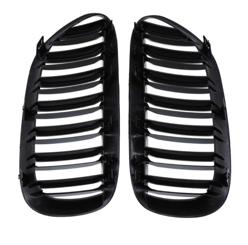 Grilles de calandre noires brillantes pour BMW Série 6 et M6 E63 E64 (2003 à 2010), vue 7