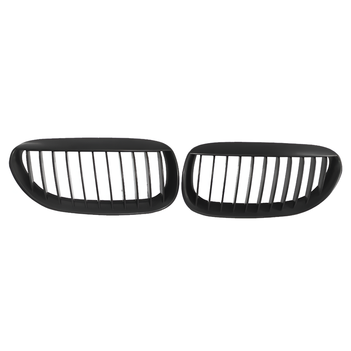 Grilles de calandre noires brillantes pour BMW Série 6 et M6 E63 E64 (2003 à 2010), vue 8