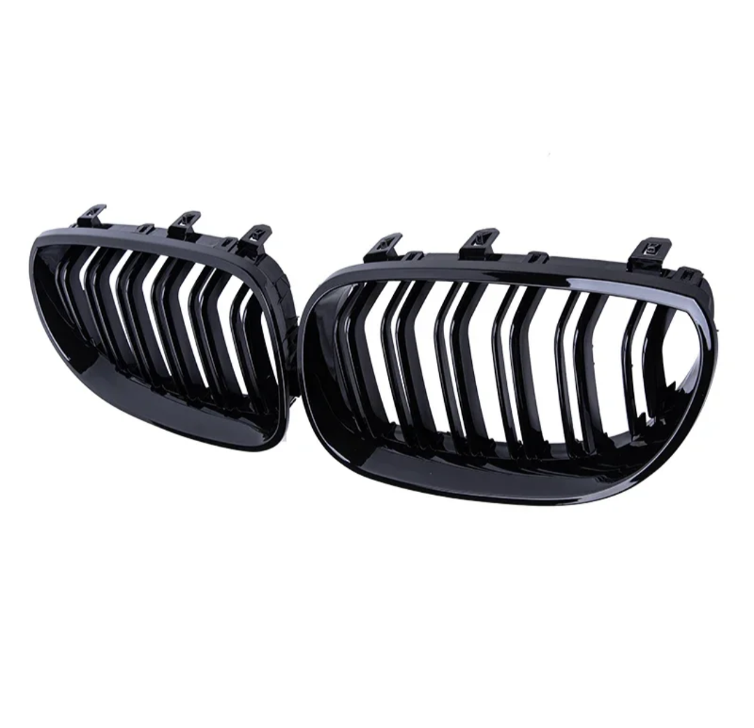 Grilles de calandre noires brillantes type Motorsport pour BMW Série 5 M5 E60 E61 (2003 à 2010), vue 8