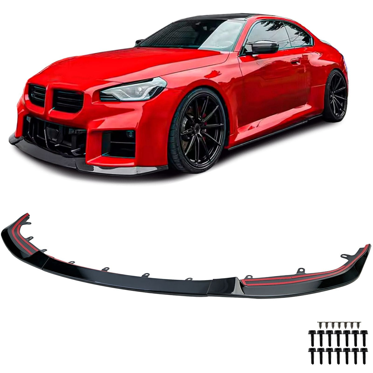 Lame avant splitter de pare-choc avant pour BMW M2 G42 (2023 à 2026)